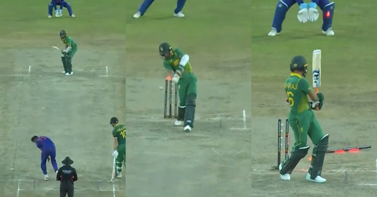 IND vs SA: Watch - Mohammed Siraj Knocks Over Keshav Maharaj's Stumps In The 2nd ODI Against South Africa