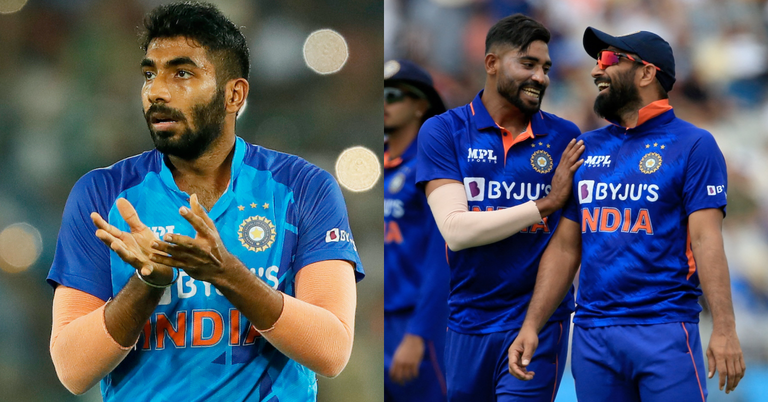 Mohammed Siraj, Mohammed Shami, Jasprit Bumrah