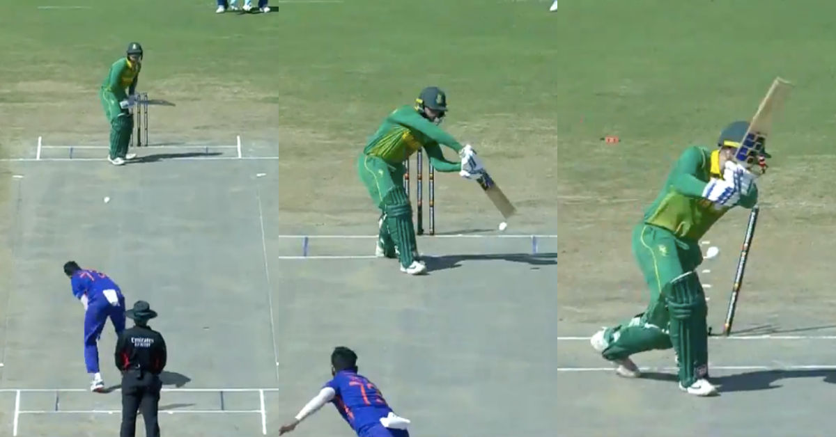 Watch: Quinton De Kock Plays Onto His Stumps Off The Bowling Of Mohammed Siraj In Second IND Vs SA ODI