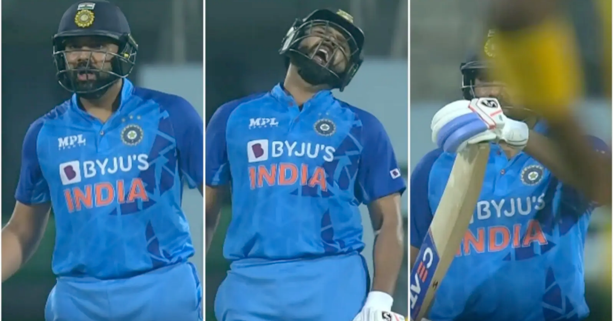 Watch: Rohit Sharma Sarcastically Calls For DRS Review After Umpire Fails To Signal A Wide Ball