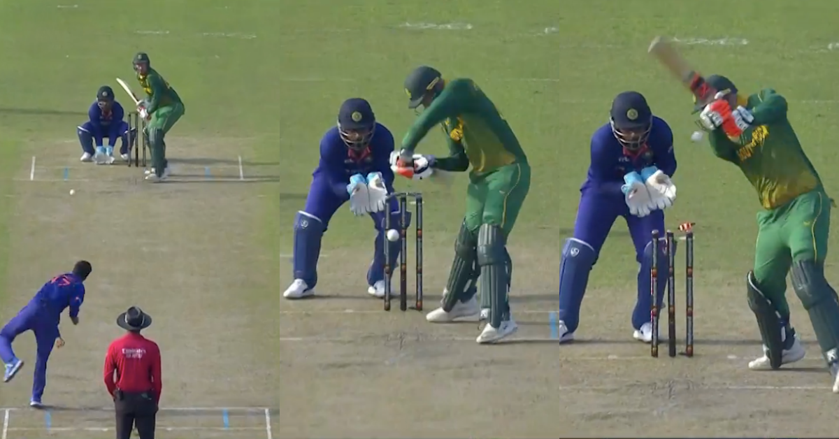 Watch: Shahbaz Ahmed Castles Heinrich Klaasen For 34 In IND vs SA Delhi ODI