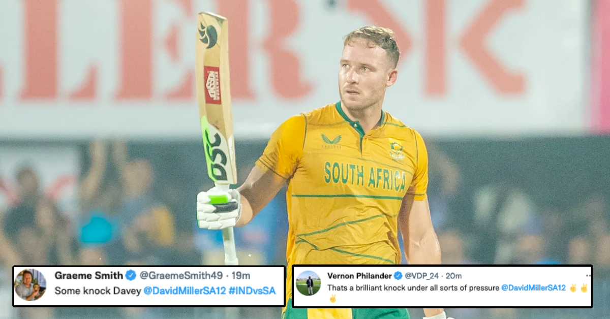 IND vs SA: David Miller Leaves Twitter In Shock As He Hits A Scintillating 46-Ball Century In South Africa’s 16-Run Loss In Second T20I To India