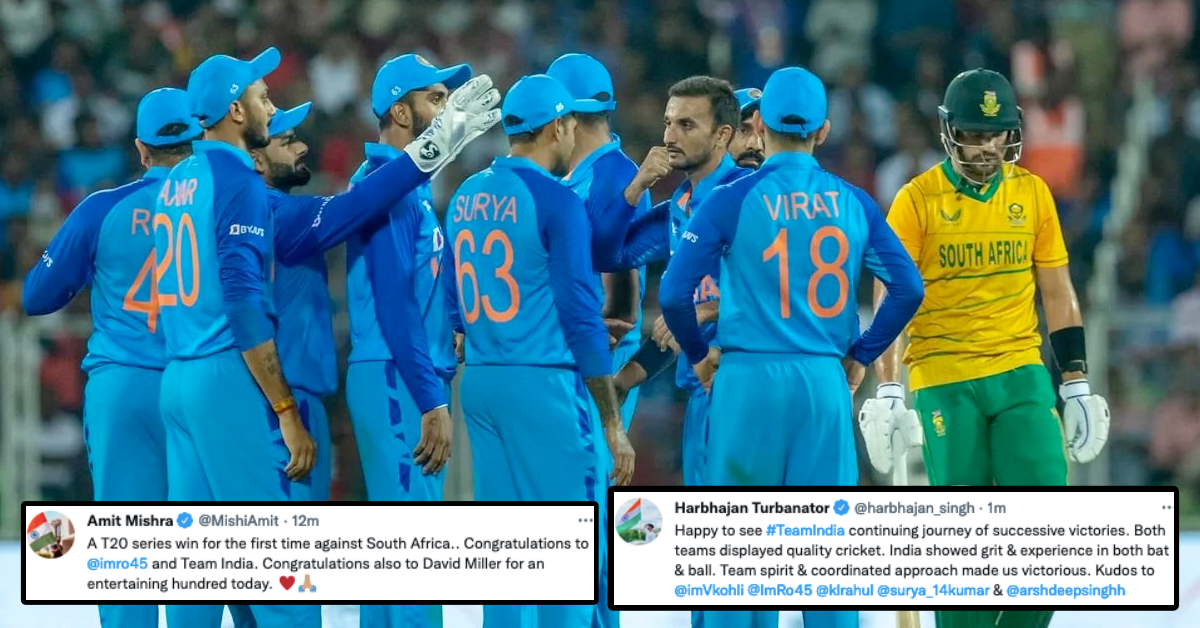Twitter Reacts As India Seal Series With A 16-run Win Over South Africa In 2nd T20I In Guwahati