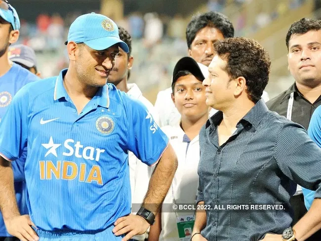 MS Dhoni, Sachin Tendulkar