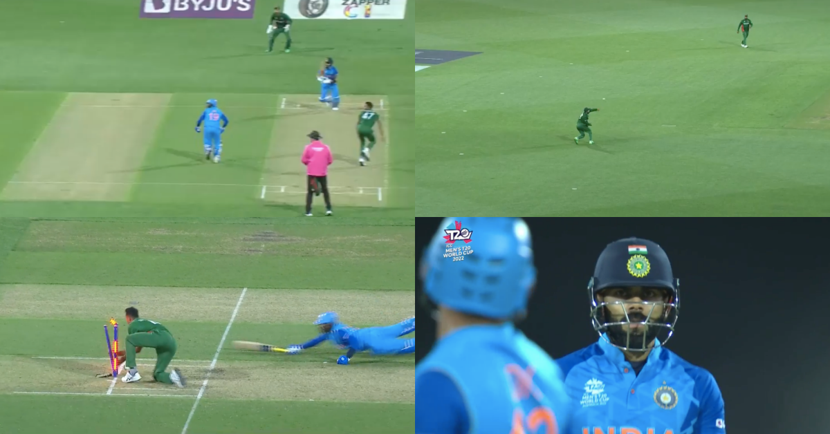 Watch: Dinesh Karthik Gets Run Out After Misunderstanding With Virat Kohli In The IND vs BAN ICC T20 World Cup 2022 MatchWatch: Dinesh Karthik Gets Run Out After Misunderstanding With Virat Kohli In The IND vs BAN ICC T20 World Cup 2022 Match