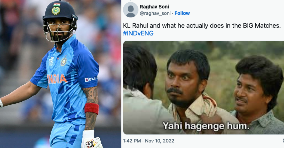 IND vs ENG: "KL Rahul Is The Biggest Fraud In World Cricket": Twitter Reacts To KL Rahul’s Flop Show In India vs England ICC T20 World Cup 2022 Game