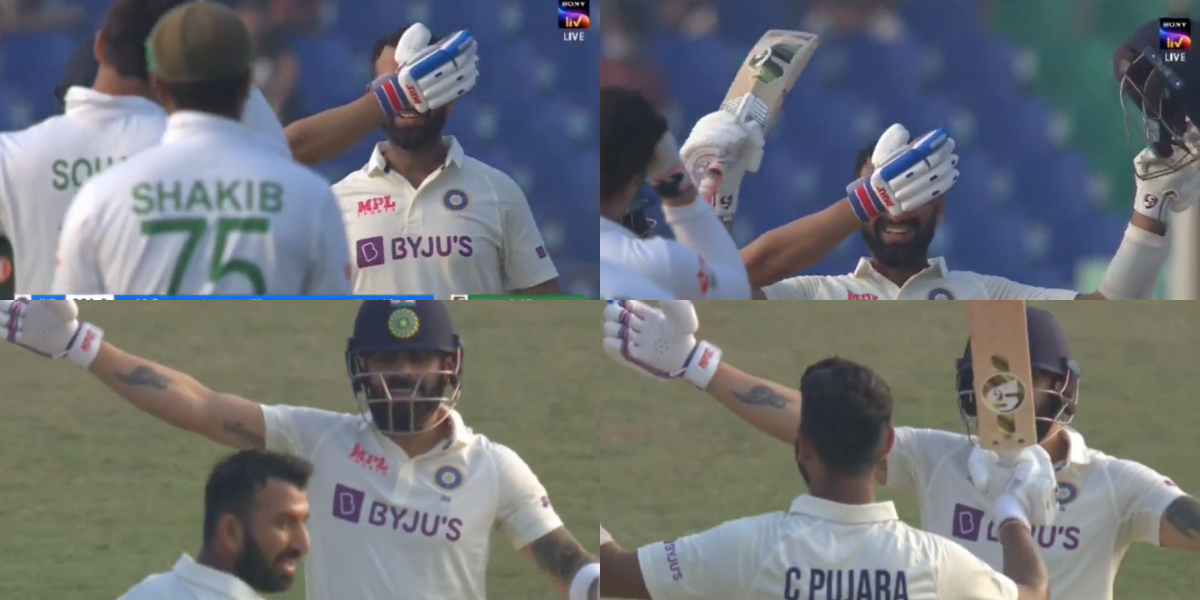 IND vs BAN: Watch: Cheteshwar Pujara Denies A Hug To Virat Kohli On Reaching His 100