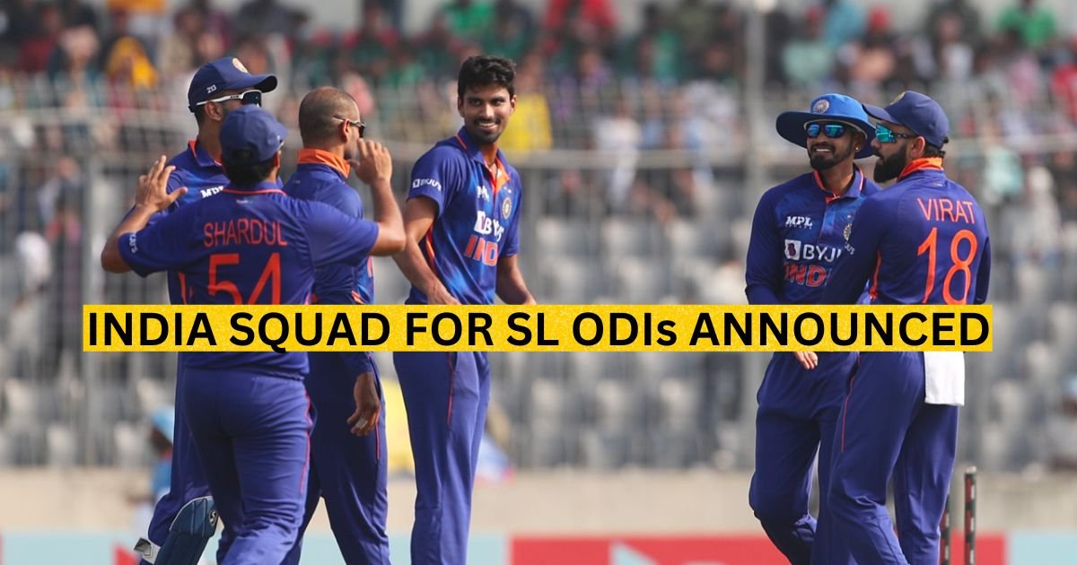 IND vs SL: India Squad for Sri Lanka ODIs Announced, Rohit Sharma Back As Captain