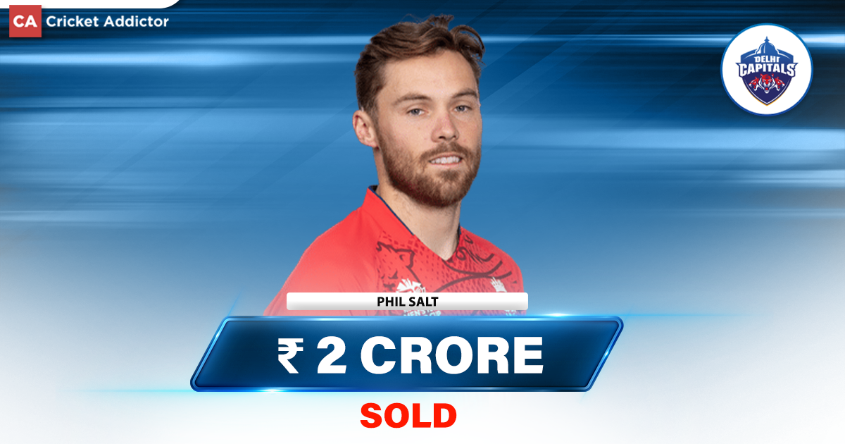 IPL Auction 2023- Phil Salt Bought By Delhi Capitals (DC) For INR 2 Crores