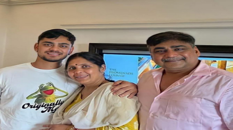 Ishan Kishan with family