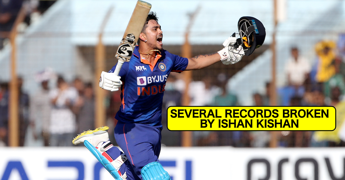 Complete List Of Records Broken By Ishan Kishan During His 210 Against Bangladesh In 3rd ODI