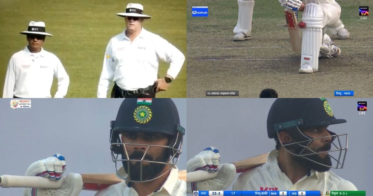 IND vs BAN: Watch – Virat Kohli Gives A Death Stare To On-field Umpire After Surviving Through A DRS Call