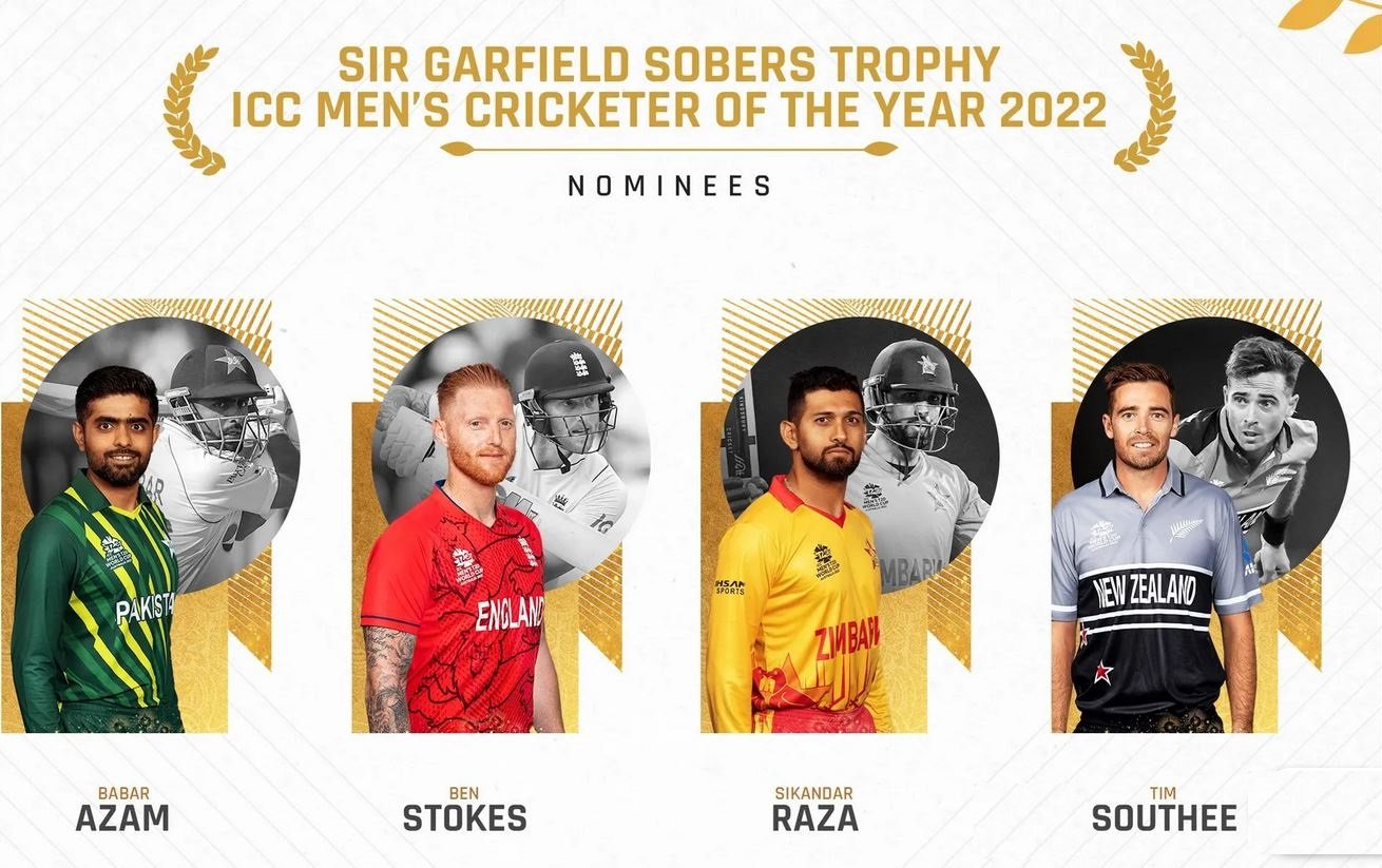 Nominees for ICC Cricketer of the Year 2022 award- Babar, Stokes, Raza and Southee | ICC
