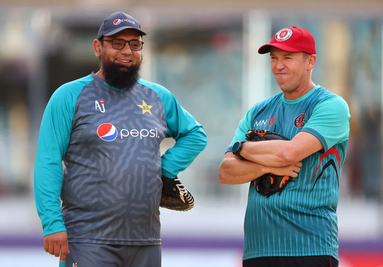 Andy Flower and Saqlain Mushtaq