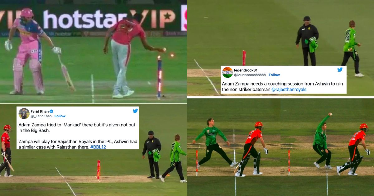 BBL 2022-23: "Adam Zampa Needs To Take Coaching From Ravichandran Ashwin To Run Out Non-Striker"- Twitter Reacts After Adam Zampa's Mankading Against Melbourne Renegades