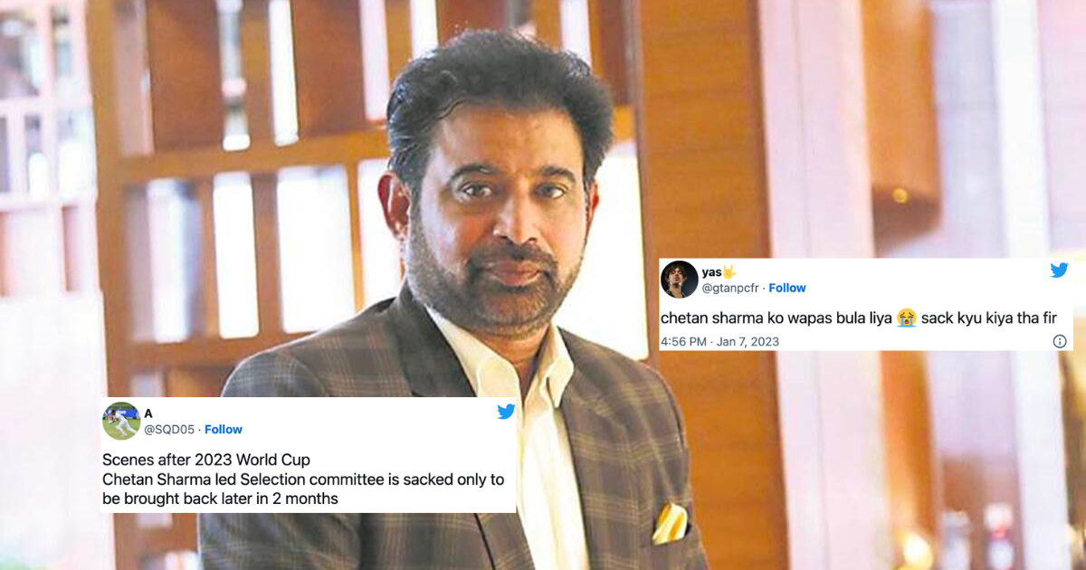"Ye Fir Vaapas Aa Gaya?"- Twitter Reacts After Chetan Sharma Gets Re-Elected As The Chief Selector Of Indian Cricket Team