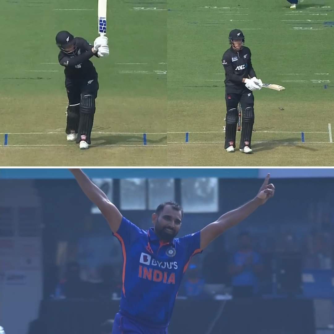 Watch- Mohammed Shami Cleans Up Finn Allen With A Peach In-Swinger