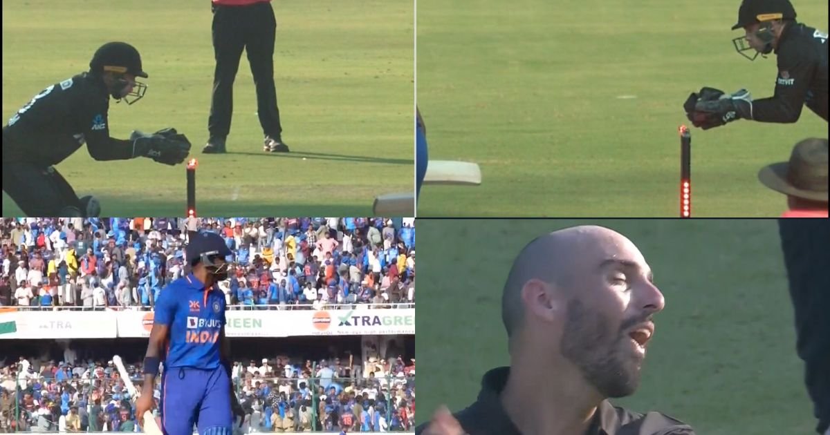 IND vs NZ: Watch – Massive Controversy Erupts As Hardik Pandya Given Out By 3rd Umpire Suspiciously