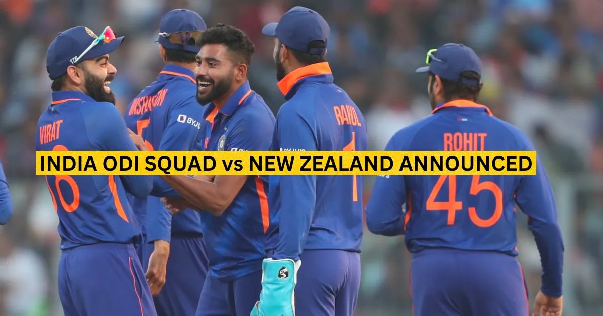 India ODI Squad vs New Zealand