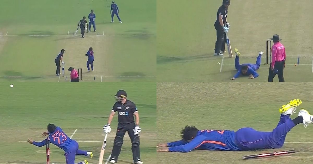 IND vs NZ: Watch- Kuldeep Yadav Crashes into Stumps While Attempting A Caught And Bowled