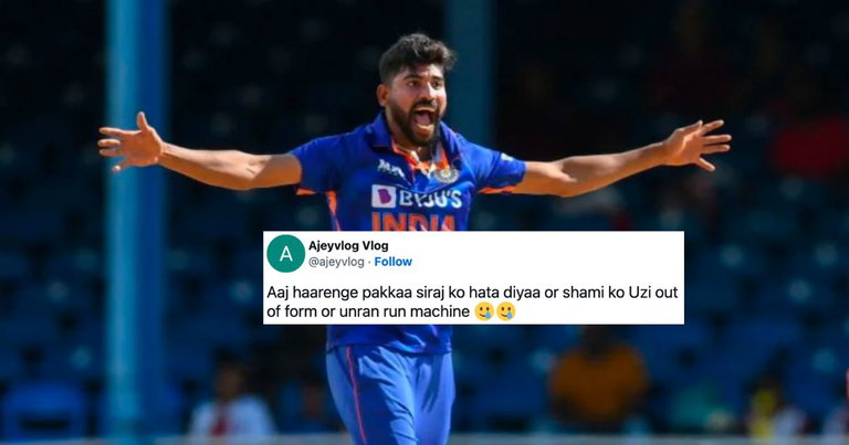 IND vs NZ: Watch: "Bhai Siraj Ko Kyu"- Twitter Reacts As Mohammed Siraj Gets Benched In Last ODI