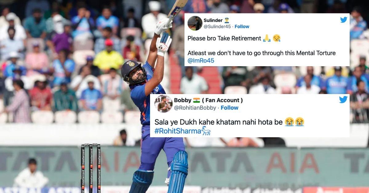 IND vs NZ: "Please Take Retirement"- Twitter Reacts After Rohit Sharma's Poor Run Against New Zealand In 1st ODI