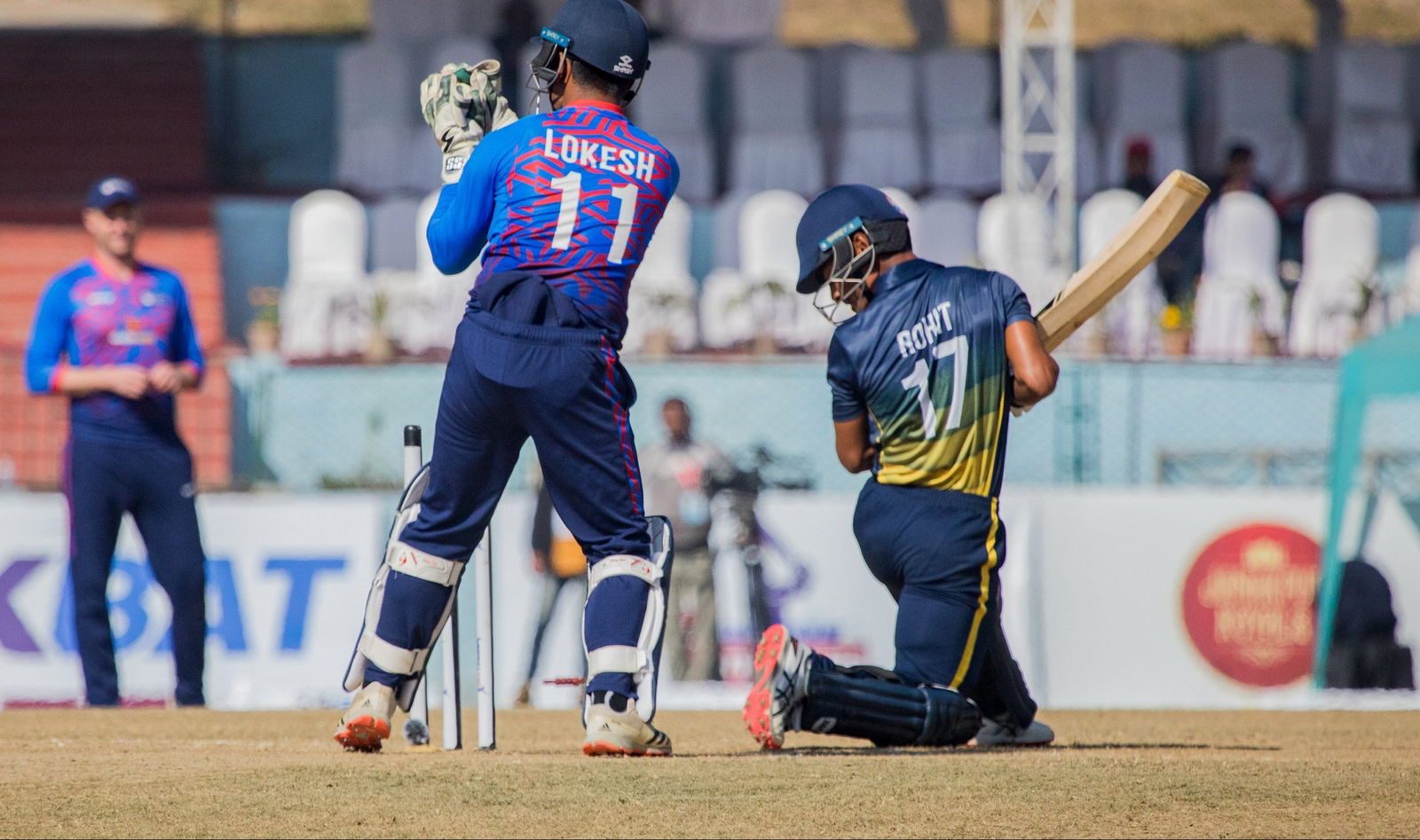 Kathmandu Knights vs Biratnagar Super Kings in Nepal T20 League (Credits: CAN/Twitter)