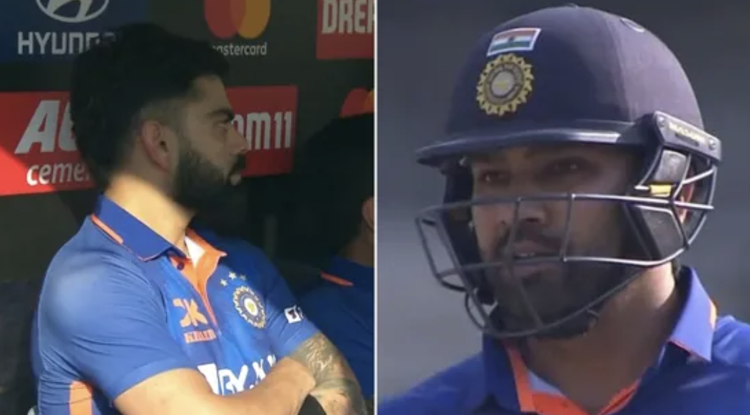 IND vs SL: Watch: Virat Kohli Makes His Own Judgement From The Dugout As Rohit Sharma Avoids The DRS Call