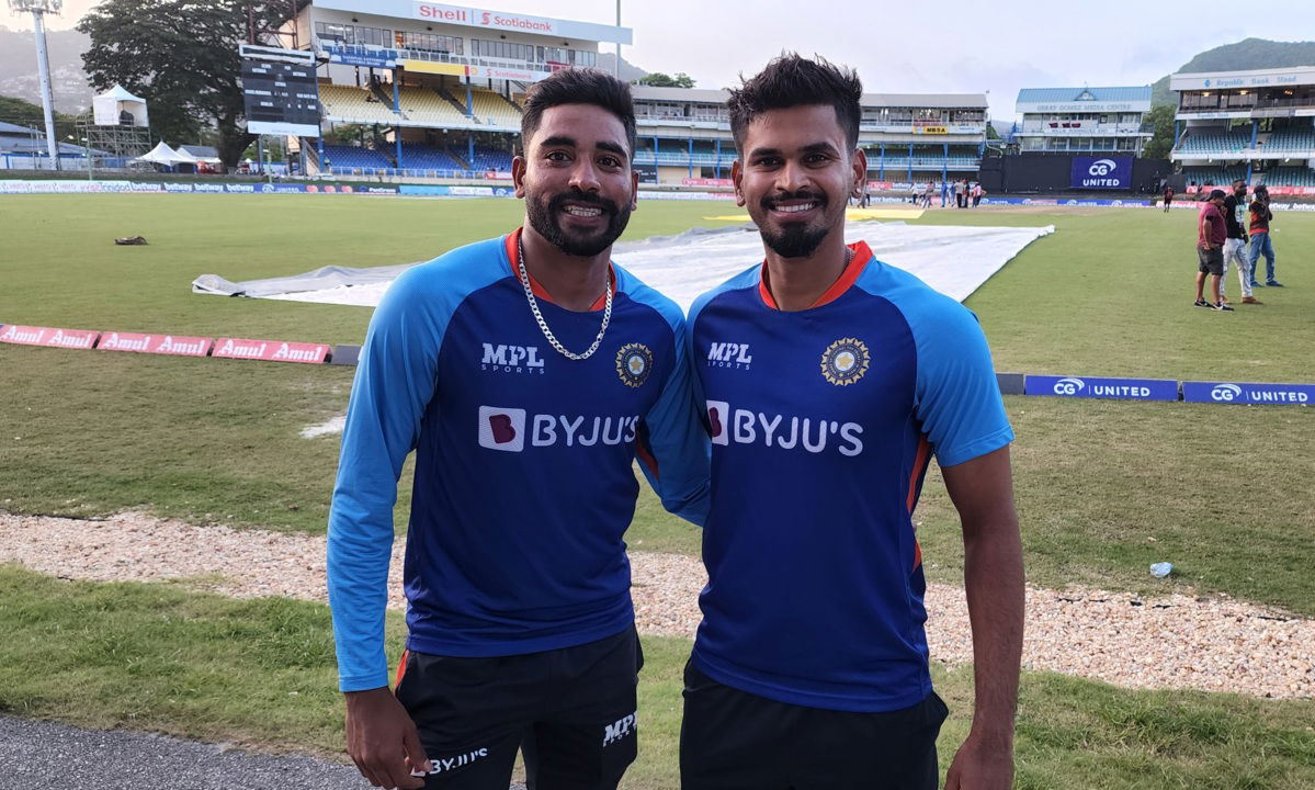 Shreyas Iyer and Mohammed Siraj