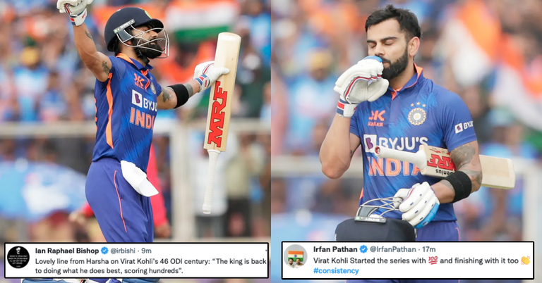 “Just Unbelievable” – Twitter Erupts As “G.O.A.T” Virat Kohli Smashes His 74th International Century In IND vs SL 3rd ODI