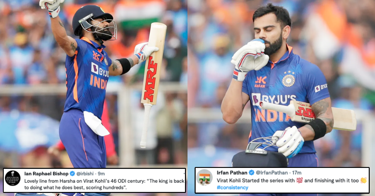 “Just Unbelievable” – Twitter Erupts As “G.O.A.T” Virat Kohli Smashes His 74th International Century In IND vs SL 3rd ODI