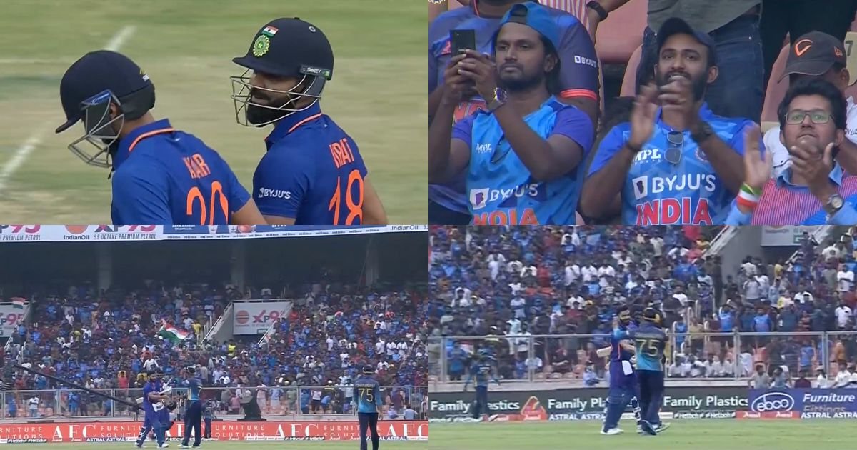 IND vs SL: Watch- Dasun Shanaka And Co Run After Virat Kohli To Congratulate Him After His Daddy Hundred In 3rd ODI
