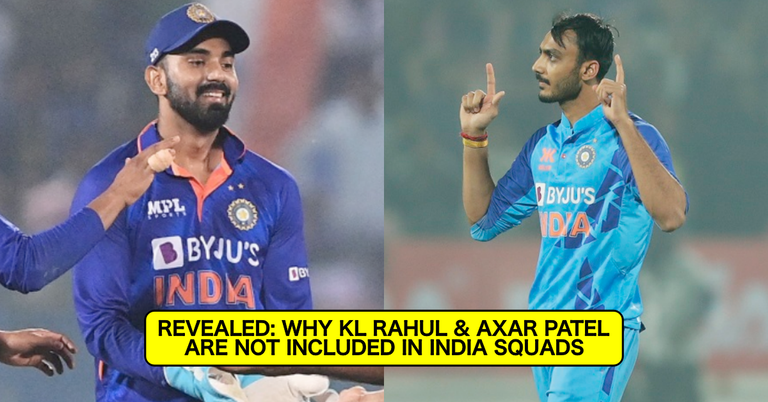 IND vs NZ: Explained: Why KL Rahul And Axar Patel Are Not Part Of India's Squads