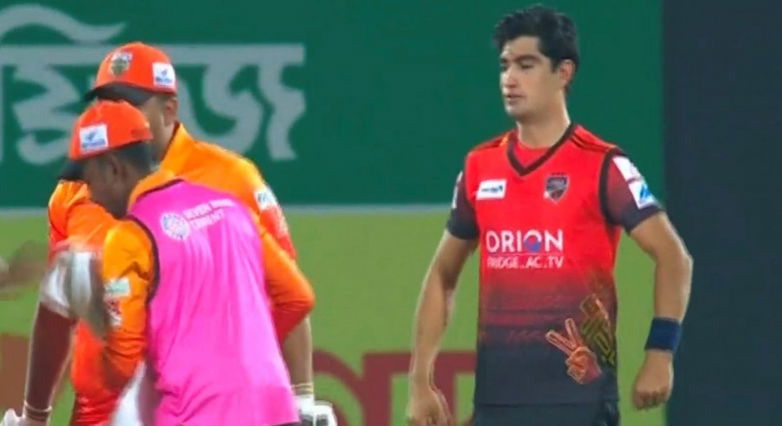 Watch: Azam Khan And Naseem Shah Involved In A Massive Fight In Bangladesh Premier League