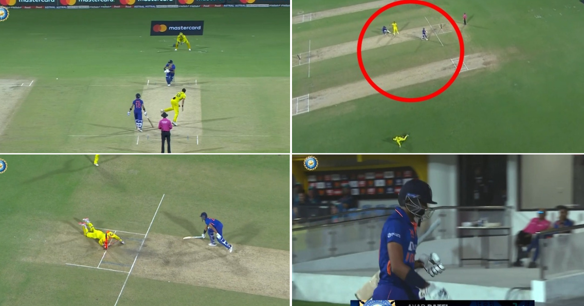 IND vs AUS: Watch - Axar Patel Gets Run Out Despite Reaching Close To Non-striker's End As Virat Kohli Sends Him Back