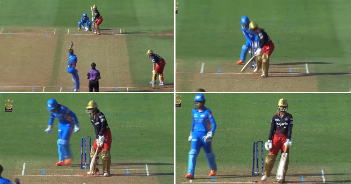 RCB-W vs MI-W: Watch- Nat Sciver-Brunt Bowls A Brilliant Yorker & Thrashes Shreyanka Patil's Stumps