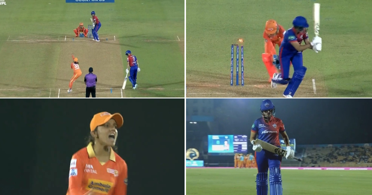DC-W vs GUJ-W: Watch – Dangerous Shafali Verma Departs For 8 After Getting Bowled Off A Deflection In WPL 2023