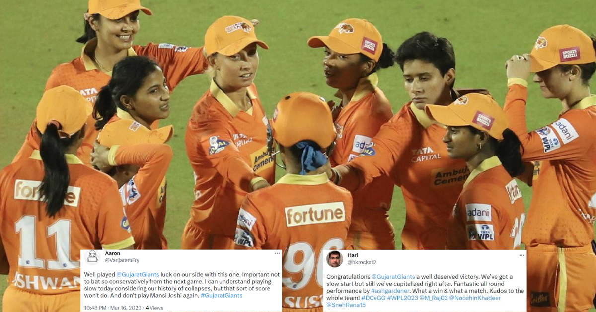 DC-W vs GUJ-W: “Well Deserved Victory”- Twitter Hails Gujarat Giants As They Win Thrilling WPL 2023 Match vs DC Women