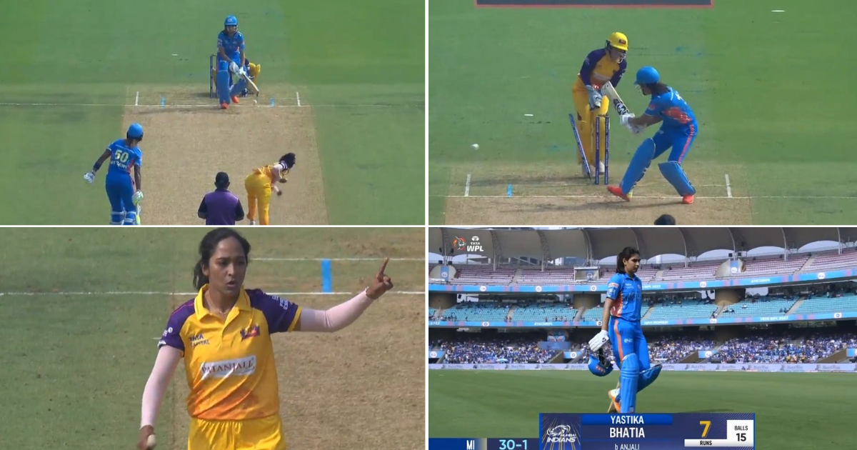 MI-W vs UP-W: Watch - Yastika Bhatia Gets Castled While Playing A Poor Scoop Shot In WPL 2023