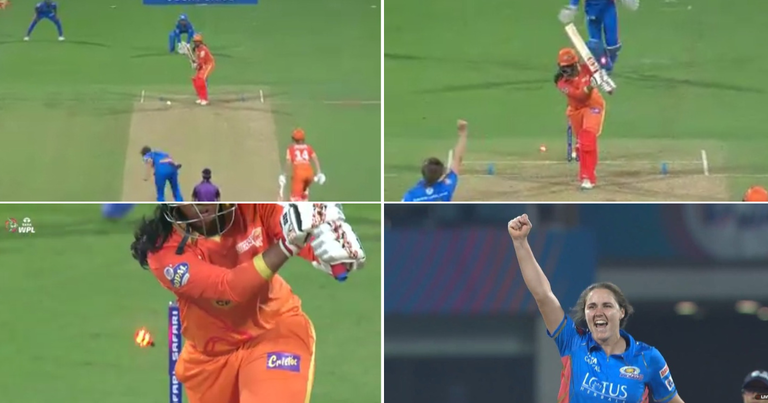 WPL 2023: Watch – Nat Sciver-Brunt Castles Sabbhineni&nbsp;Meghana