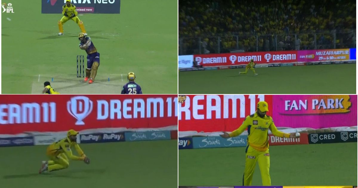 KKR vs CSK: WATCH - Ravindra Jadeja Takes A Blinder To Dismiss N Jagadeesan At Eden Gardens