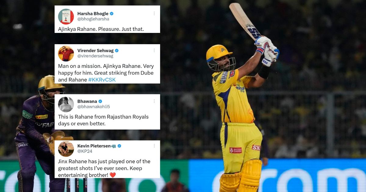 KKR vs CSK: “The Vintage Ajinkya Rahane Is Back” - Twitter Reacts As CSK Batter Blasts Another Fiery Knock In IPL 2023