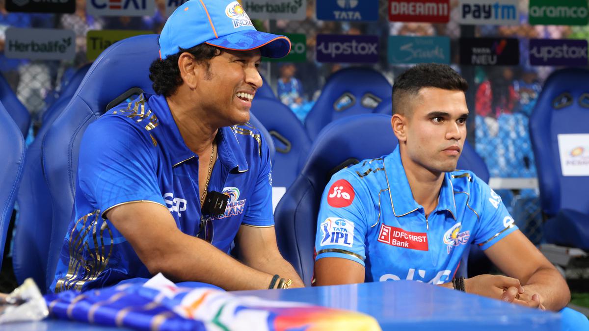 Arjun Tendulkar and Sachin Tendulkar