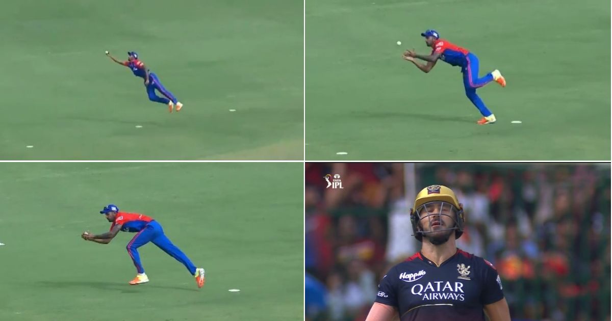 RCB vs DC: Watch- Aman Hakim Khan Takes A Blinder To Dismiss Dangerous-Looking Faf Du Plessis