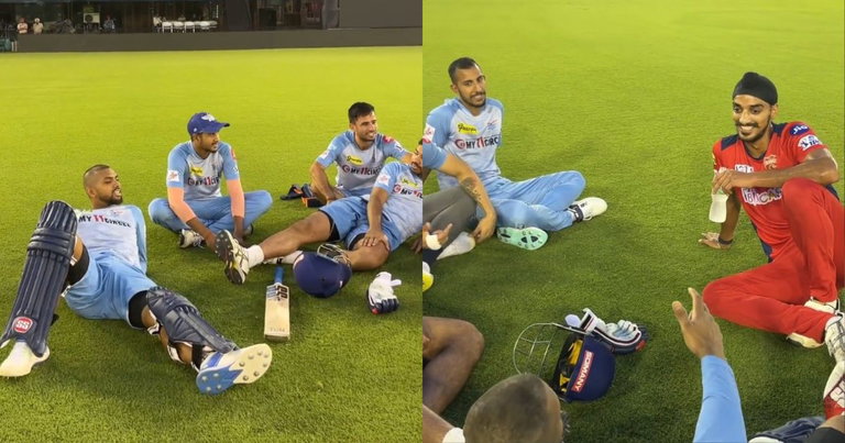 PBKS vs LSG: WATCH - Arshdeep Singh And Nicholas Pooran Engage In Hilarious Conversation Over Dal Makhani And Cricket