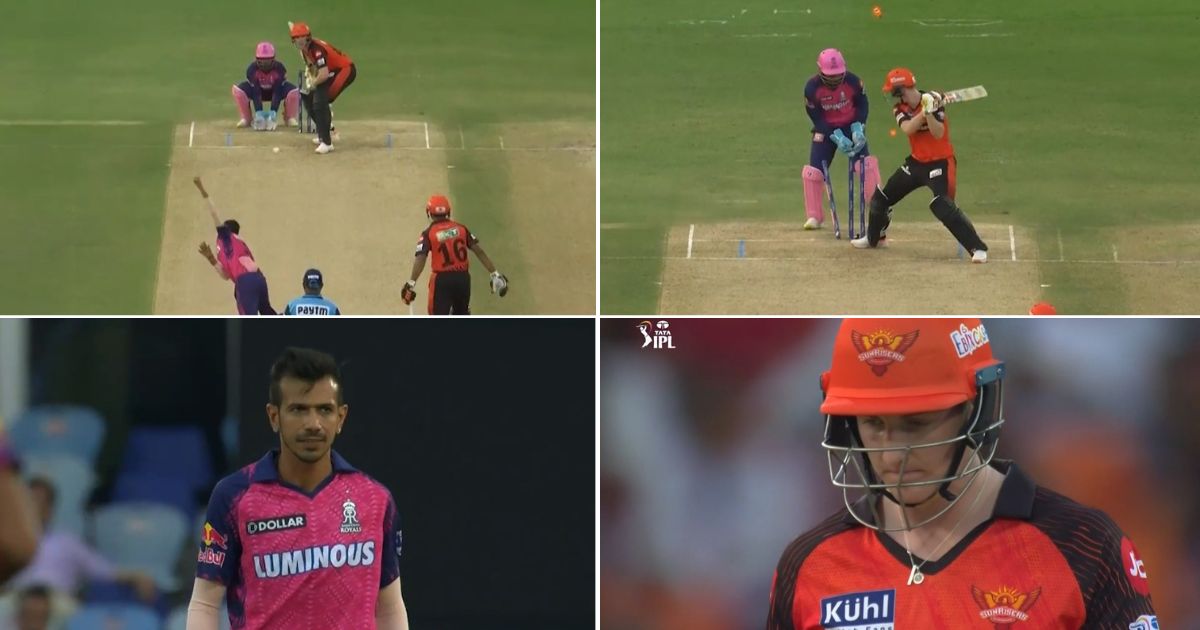 SRH vs RR: Watch - Yuzvendra Chahal Knocks Over Harry Brook With A Beauty As England Star Fails On IPL Debut