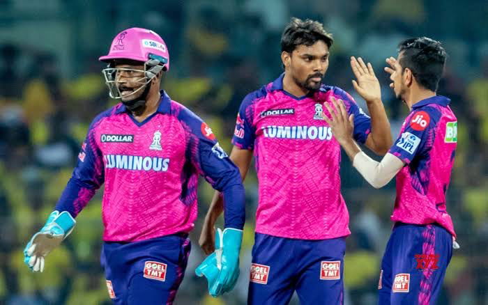 Sanju Samson, Sandeep Sharma & Yuzvednra Chahal {PC:BCCI/IPL}
