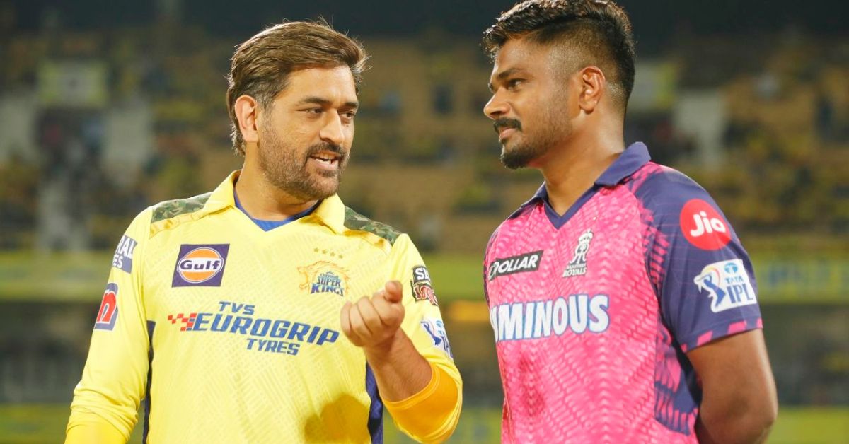 IPL 2023 CSK Captain MS Dhoni, RR Captain Sanju Samson