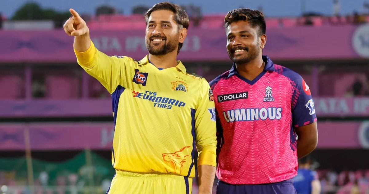 IPL 2023 CSK Captain MS Dhoni, RR Captain Sanju Samson