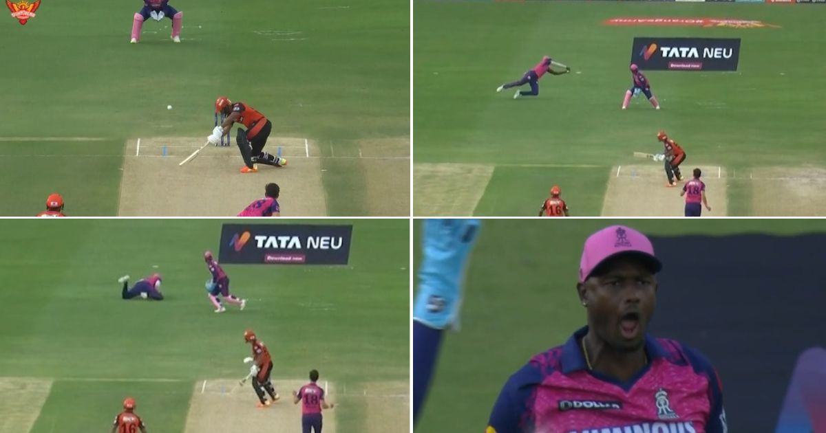 SRH vs RR: Watch - Watch Jason Holder Takes A Spectacular Catch At Slip To Get Rid Of Rahul Tripathi For A Duck